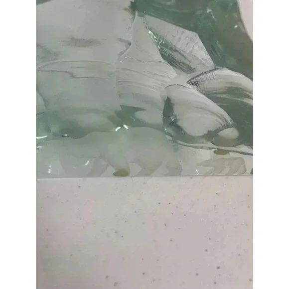 Vintage Kosta Boda Crystal Polar Bear Ice Block Sculpture Vickie Lindstrand - Picture 2 of 11